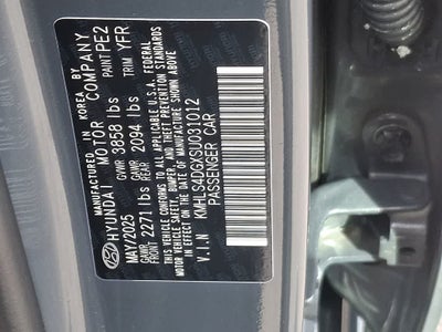 2025 Hyundai ELANTRA SEL Convenience