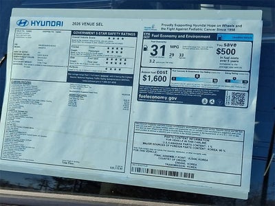 2026 Hyundai VENUE SEL