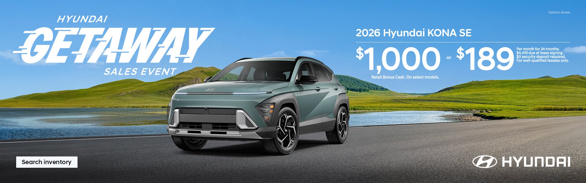 $1,000 Bonus Cash or $189/24/$4,419 Lease