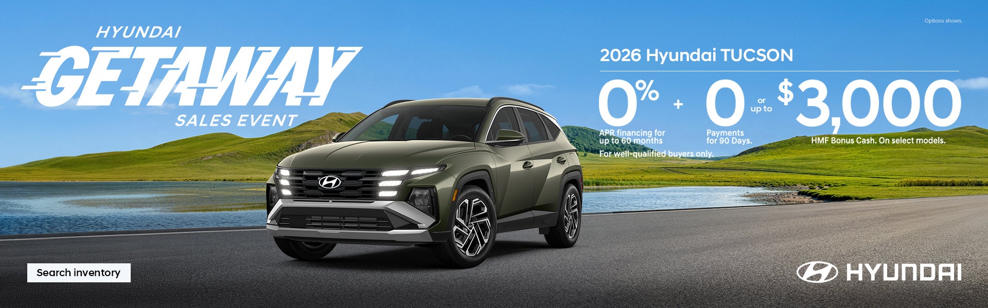 Tucson 0% APR for 60 mos. or $3,000 Total Savings
